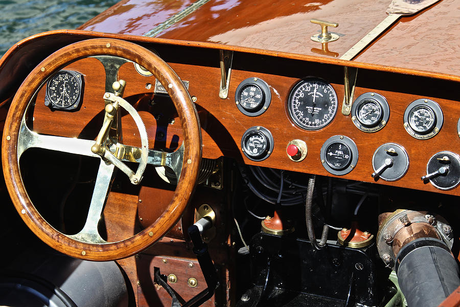 Classic Racer Dash Panel Photograph by Steven Lapkin