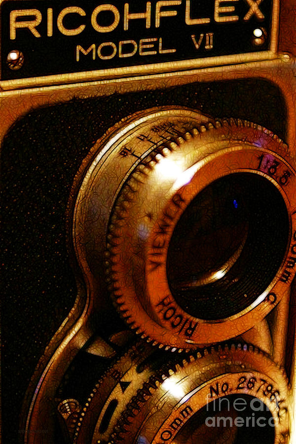 Camera Photograph - Classic Ricohflex Camera - 20130117 by Wingsdomain Art and Photography