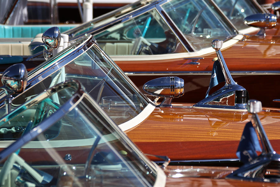 Classic Riva Runabouts Photograph by Steven Lapkin