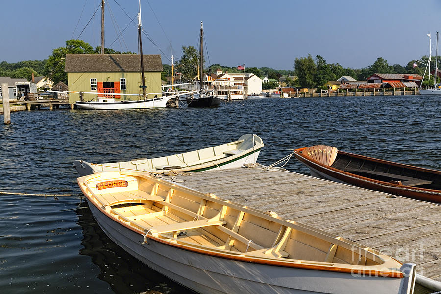 Summer Photograph - Classic Row Boats by George Oze