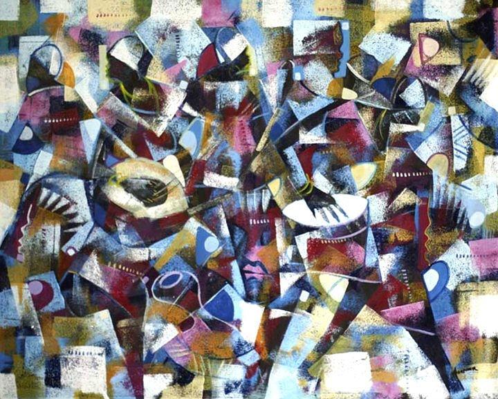 Classic Rythm Painting by Henry Appiah Classic Rythm Painting by Henry Appiah