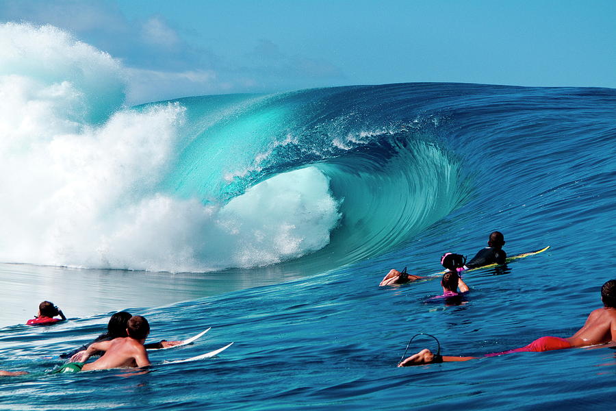 Classic Surf At Teahupoo, Tahiti Photograph by Fred Pompermayer - Fine ...