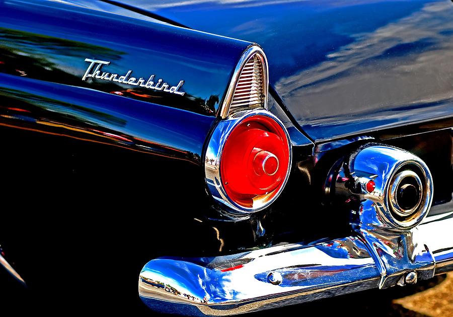 Classic T Bird detail Photograph by Bill Jonscher - Fine Art America