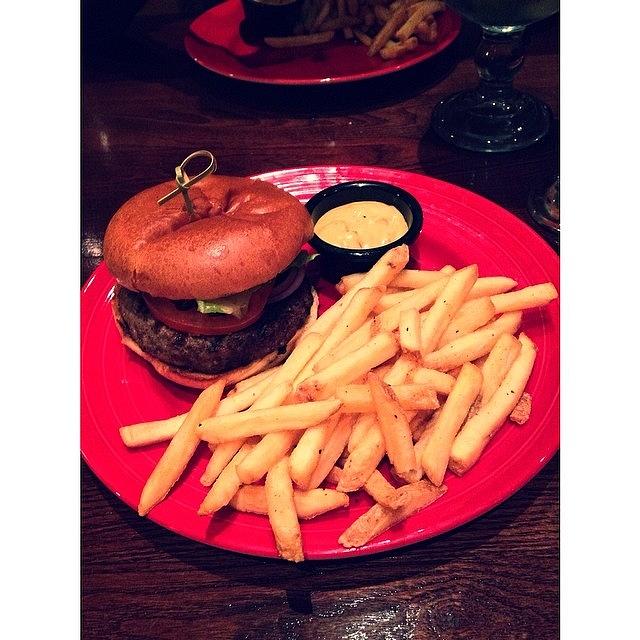 Cocktail Photograph - Classic Tgis Burger And Blueberry by Aimee Tyreman