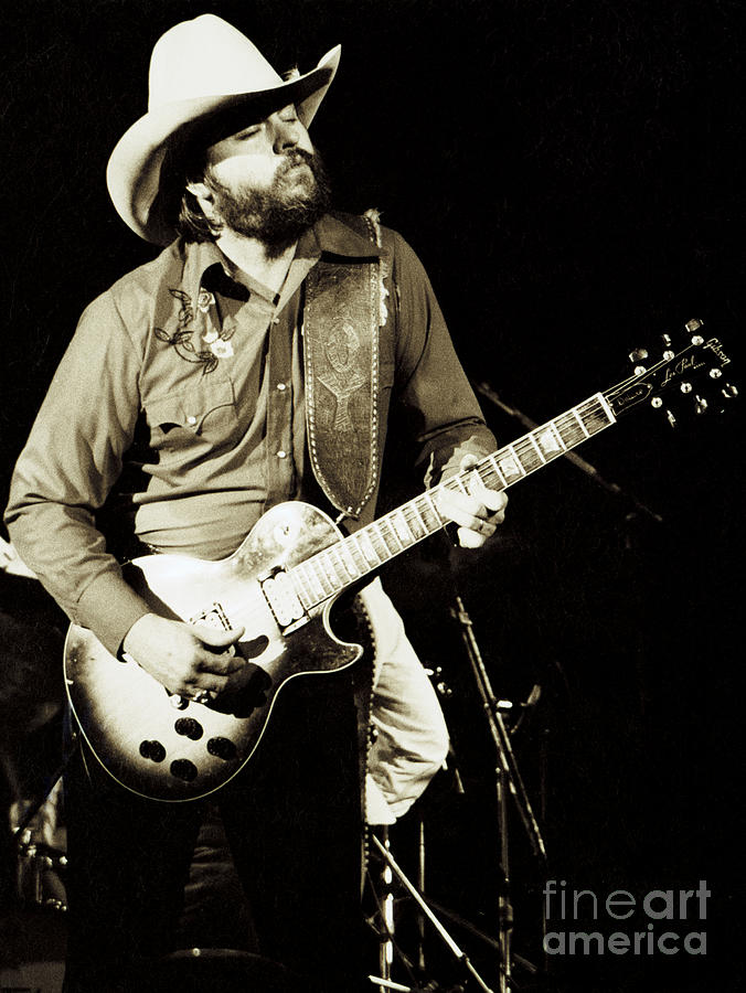 Classic Toy Caldwell of The Marshall Tucker Band at The Cow Palace - New Years Concert  Photograph by Daniel Larsen