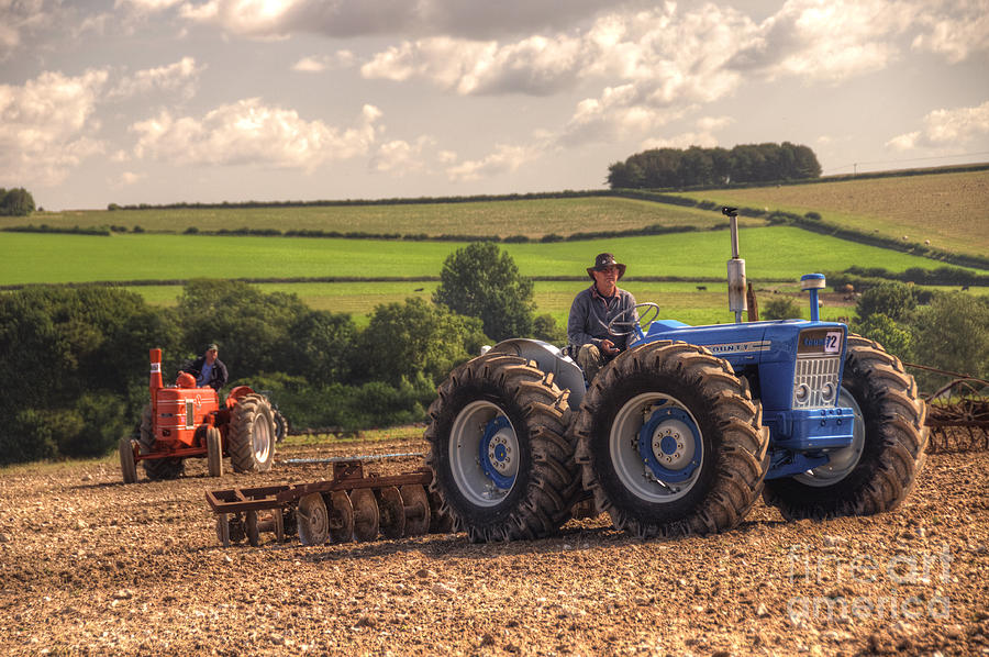 Truck Photograph - Classic Tractors at work  by Rob Hawkins