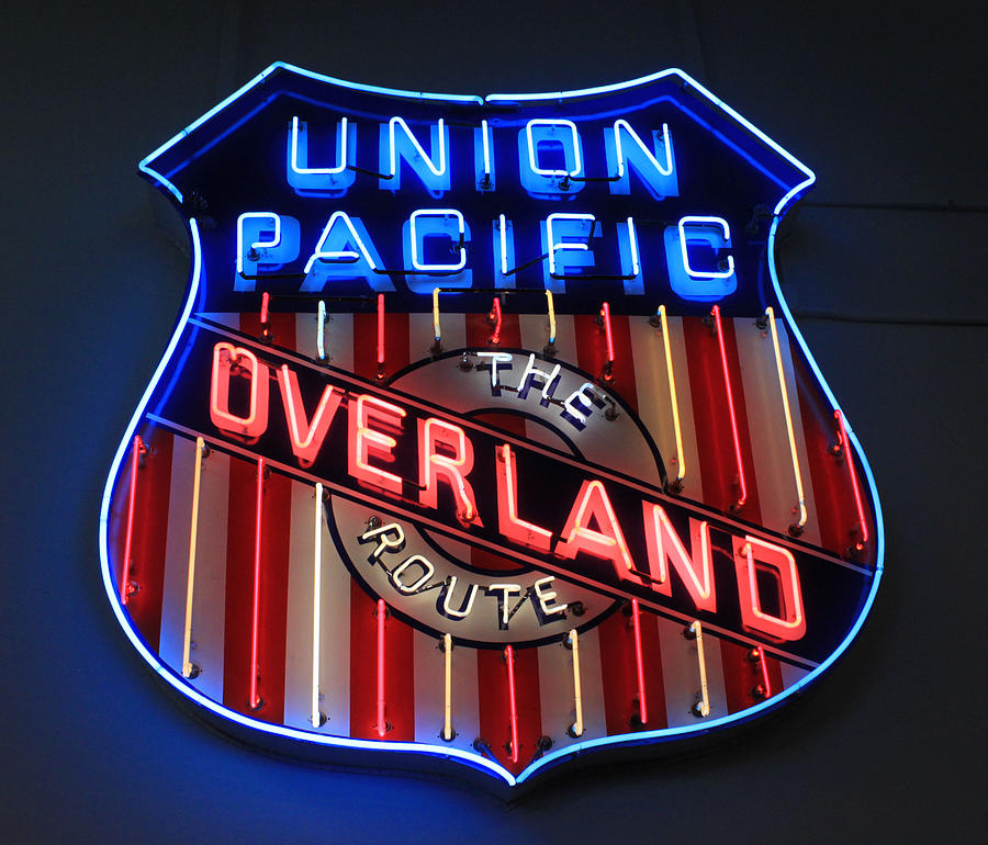 Classic Union Pacific Neon Light Photograph by J Laughlin