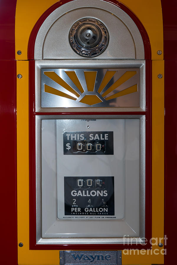 Classic Vintage Wayne Gas Pump DSC02716 Photograph by Wingsdomain Art and Photography