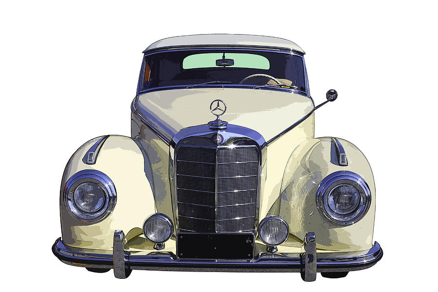 Classic White Mercedes Benz 300  Photograph by Keith Webber Jr