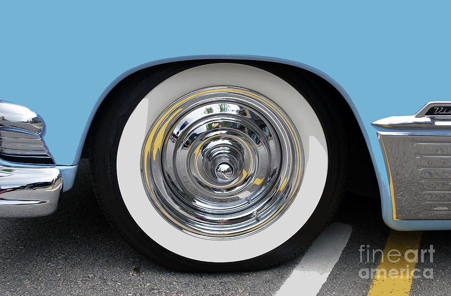 Classic Wide Whitewall Tire Photograph by Bill Thomson