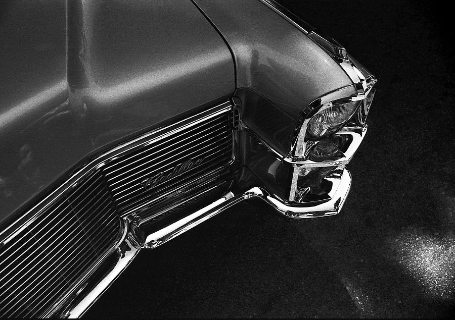 Black And White Photograph - ClassiCadillac by Guillermo Rodriguez