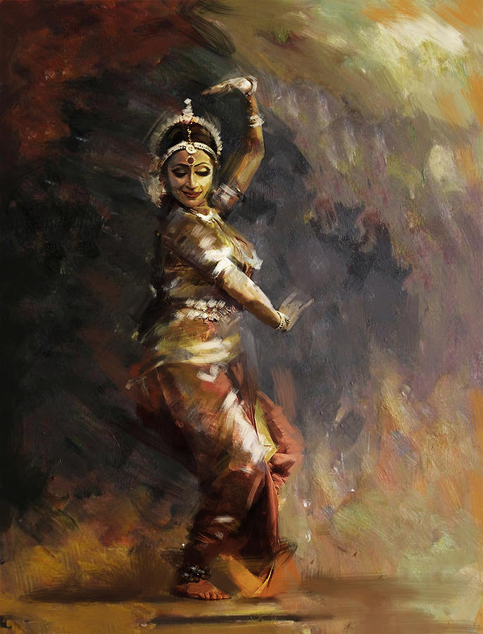 Classical Dance Art 12 Painting by Maryam Mughal