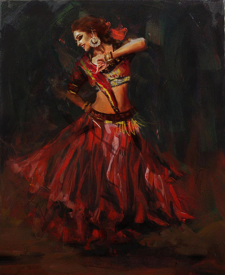 Classical Dance Art 16 Painting by Maryam Mughal