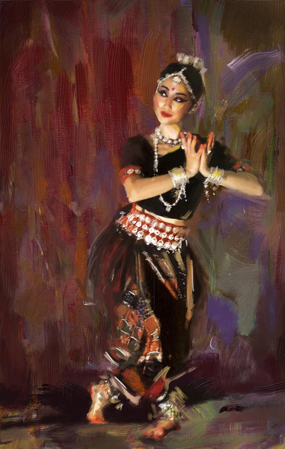 Classical Dance Art 2 Painting by Maryam Mughal