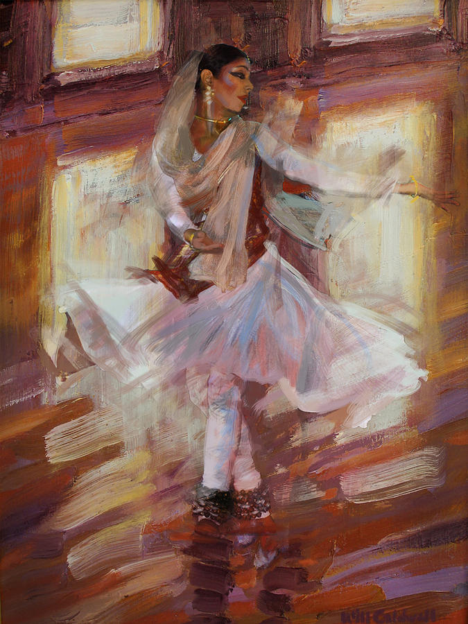 Classical Dance Art 4 Painting by Maryam Mughal