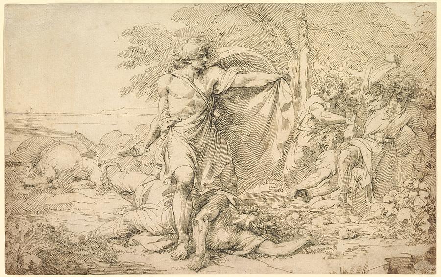 Classical Subject Possibly Drawing by John Hamilton Mortimer - Pixels