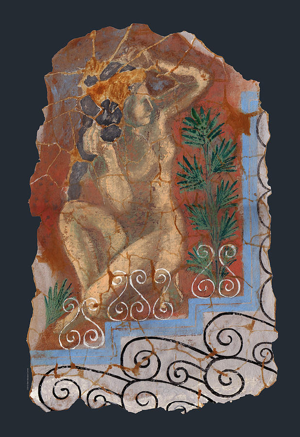 Classical Wall Fragment Painting By Ben Morales Correa