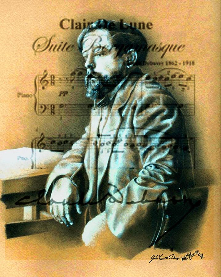 Claude Debussy Digital Art by John Vincent Palozzi
