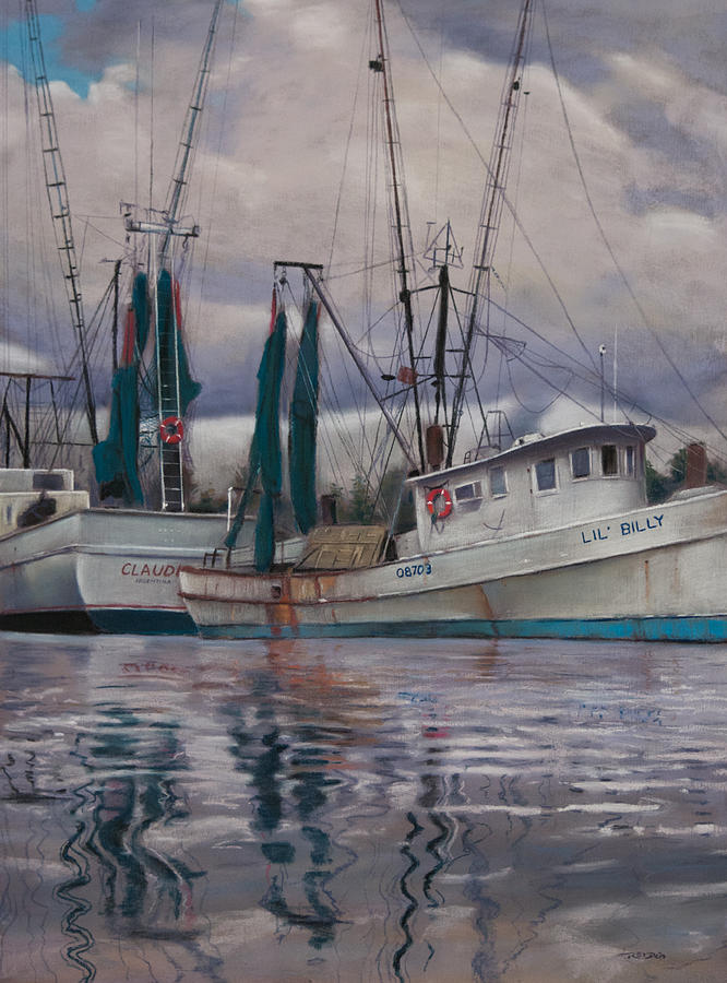 Boat Pastel - Claudio and Lil Billy by Christopher Reid