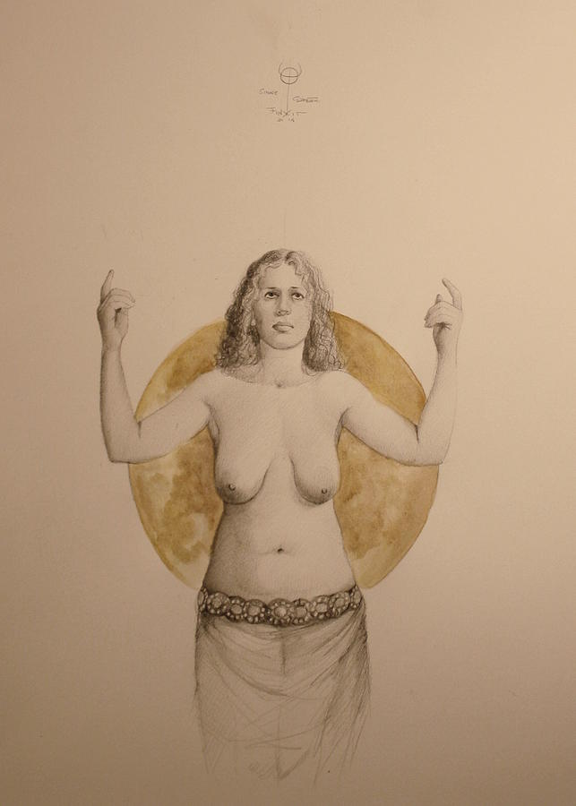 Nude Drawing - clavicula nox II by Simone Galimberti