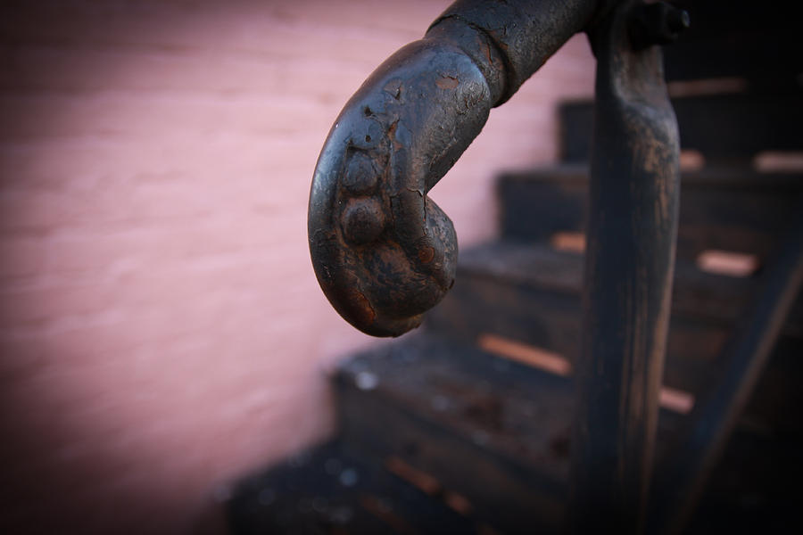 Ball Photograph - Claw and Ball Handrail by Audreen Gieger