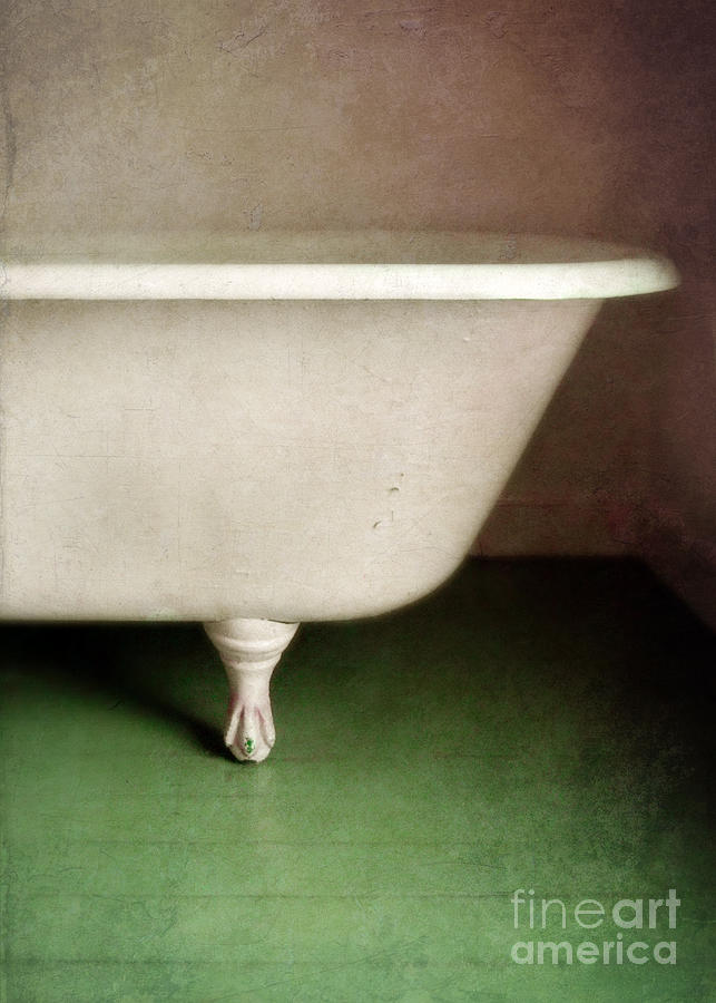 Vintage Photograph - Claw Foot Tub by Jill Battaglia