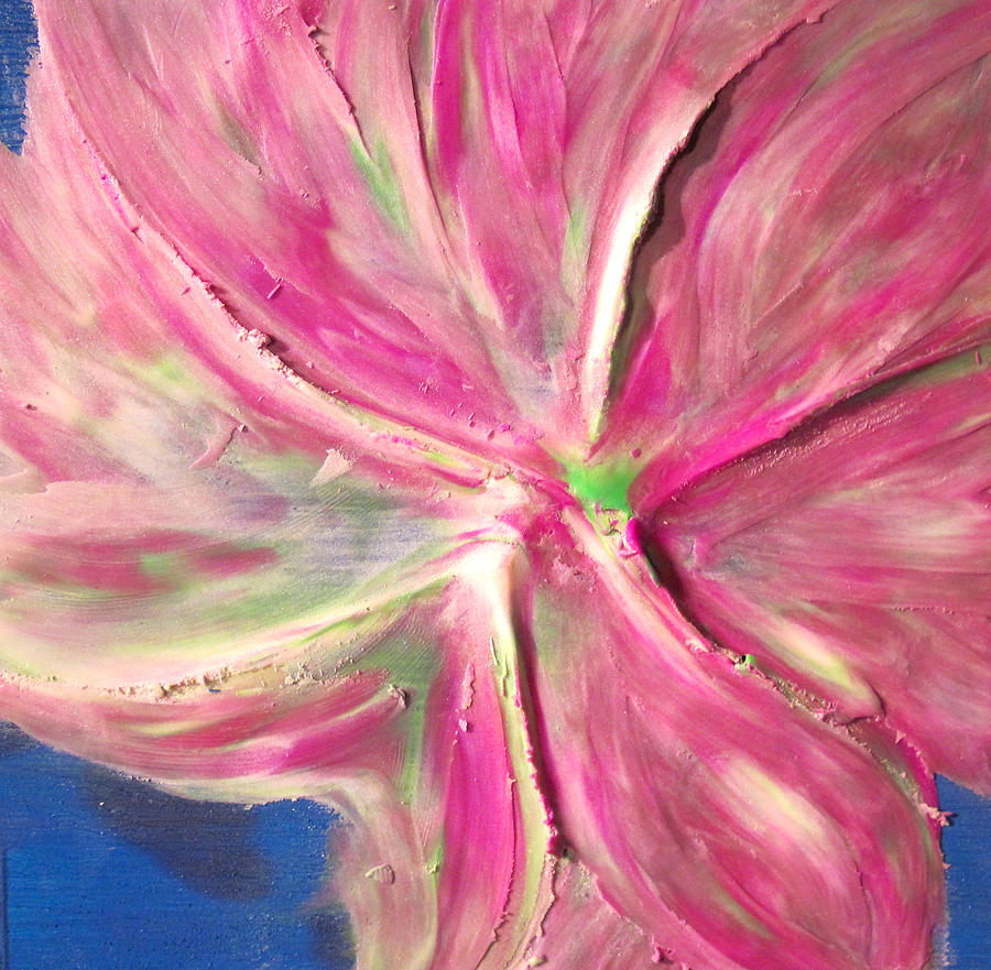 Clay Play 7 - silky petals Painting by Steve Sommers
