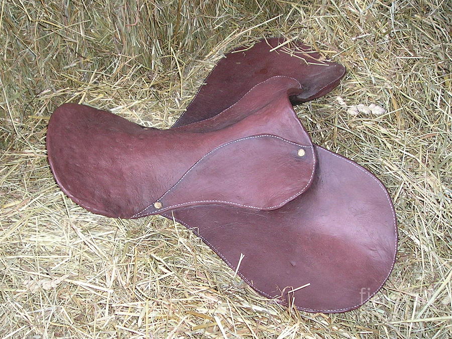 Clay Saddle Sculpture by Catherine Howley