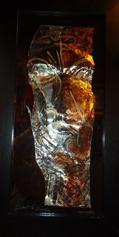 Relief Glass Art - Clean Face by Nada Debelic