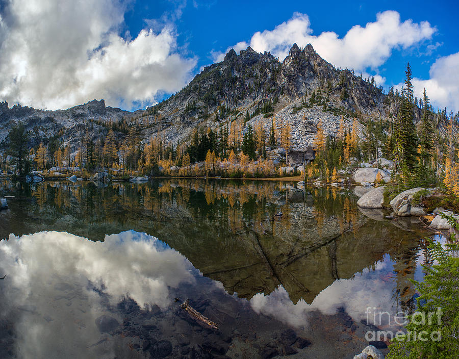 Clear Autumn Lakes Reflection Photograph by Mike Reid