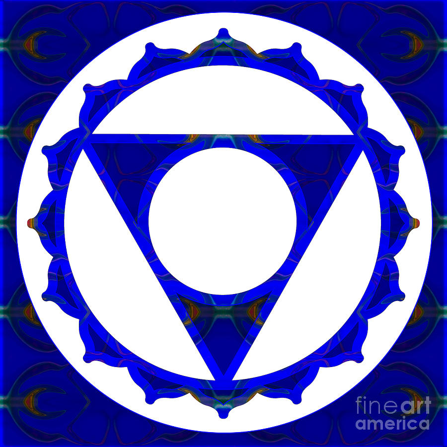 Clear Channels Of Blue Abstract Chakra Art by Omaste Witkowski Digital Art by Omaste Witkowski