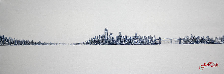 Clear Day 10x30 Painting by Jack Diamond