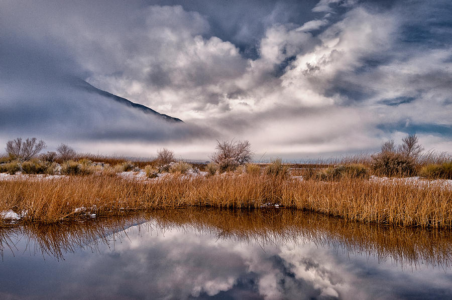 Winter Photograph - Clearing Storm Reflected by Cat Connor