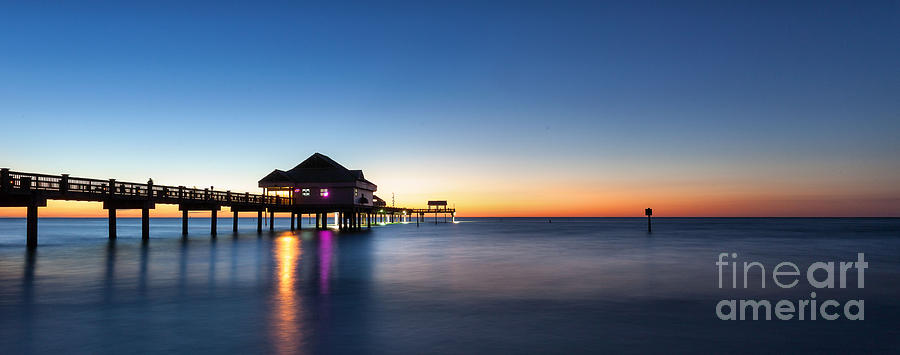 Clearwater Beach Pier Photograph by Steven Reed