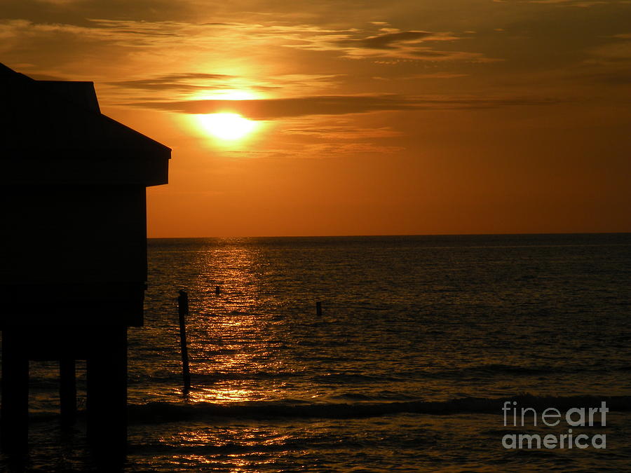Clearwater Beach Sunset Photograph by Lora Duguay