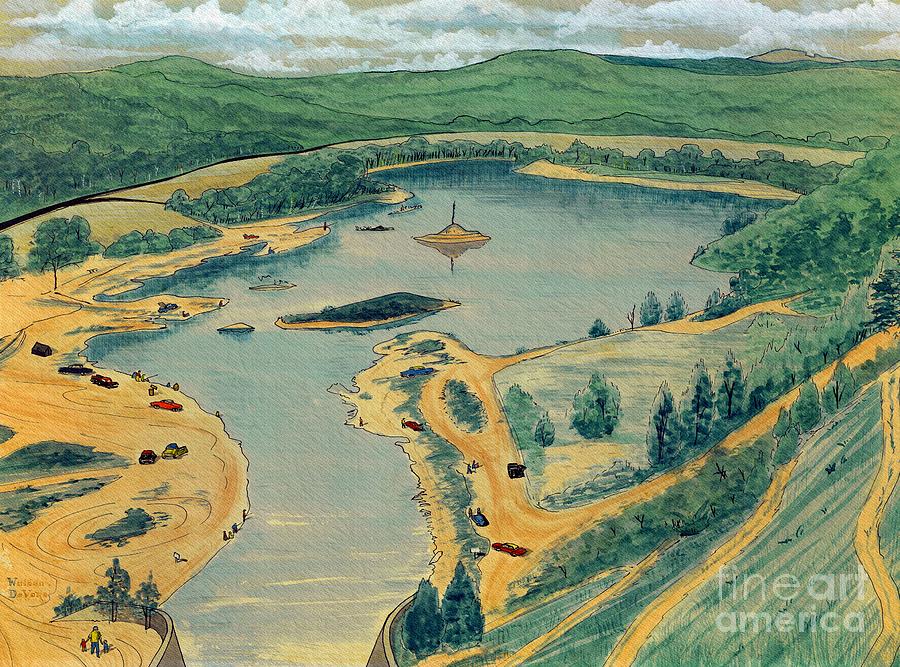 Clearwater Lake Early Days Painting by Kip DeVore