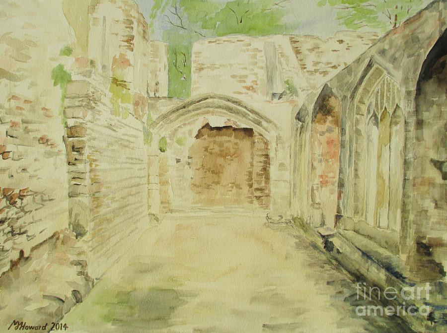 Cleeve Abbey Cloister Painting by Martin Howard