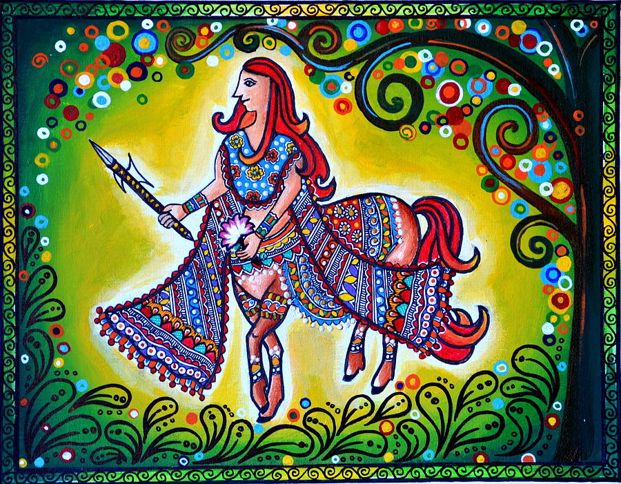 Centaur Painting - Clement Combatant by Deepti Mittal