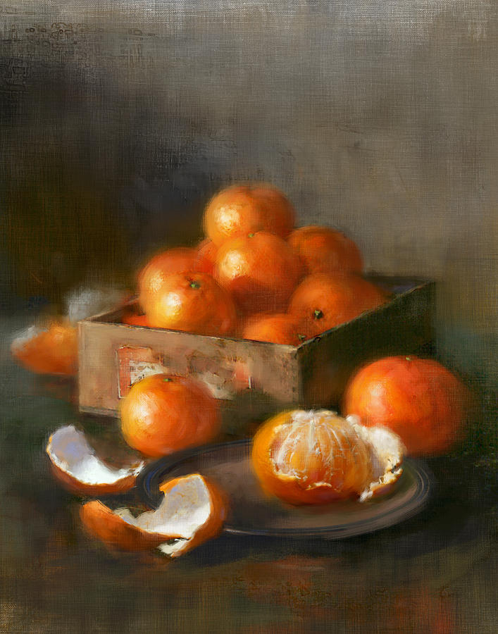 Clementines Painting by Robert Papp