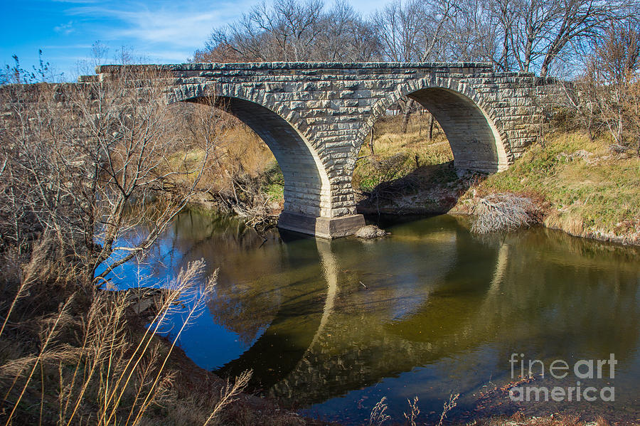 Clements Stone Arch Bridge Photograph by Jim McCain