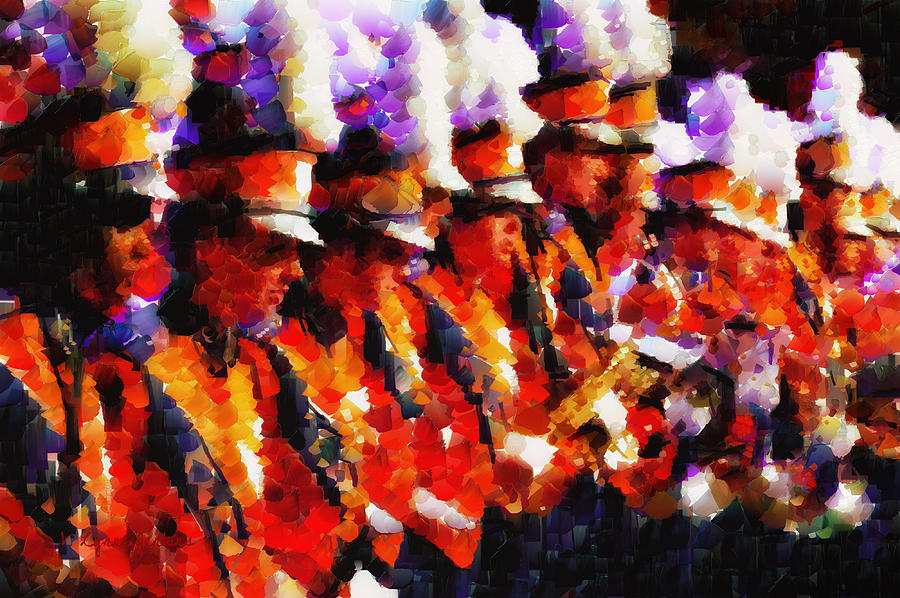 Clemson Tiger Band - Afremov-Style Painting by Lynne Jenkins