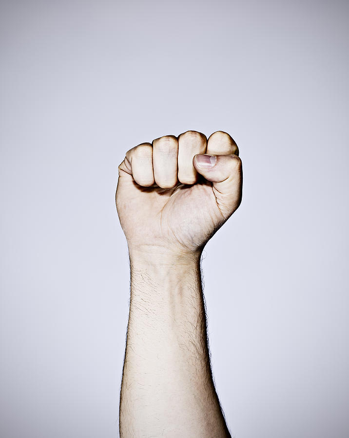 Clenched fist Photograph by Sam Armstrong