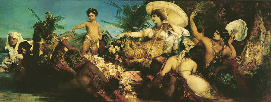 Cleopatra, 1875  Painting by Hans Makart
