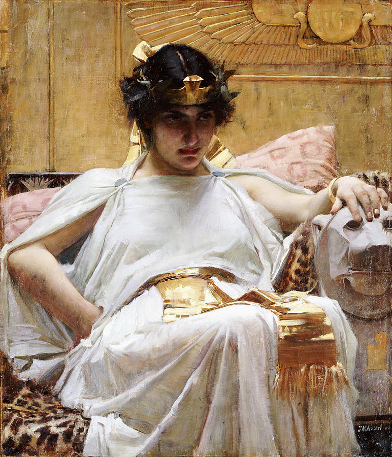 Cleopatra, C.1887 Oil On Canvas Photograph by John William Waterhouse