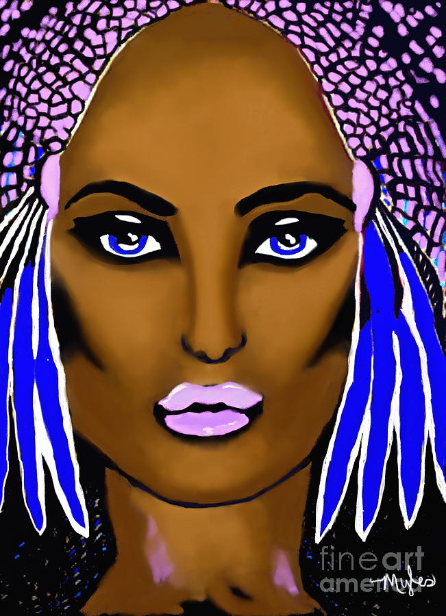 Cleopatra Queen of Egypt #2 Painting by Saundra Myles