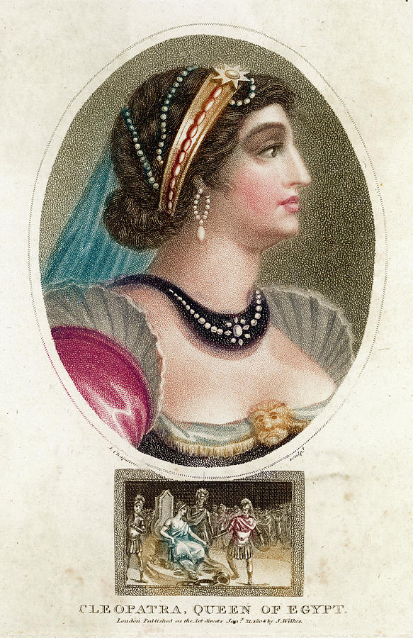 egyptian drawings of cleopatra