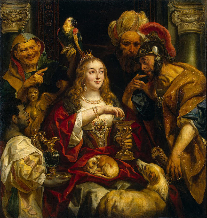 Cleopatras Feast Painting by Jacob Jordaens