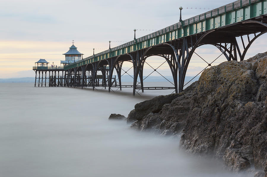Clevedon Pier In Somerset Photograph by Nick Cable