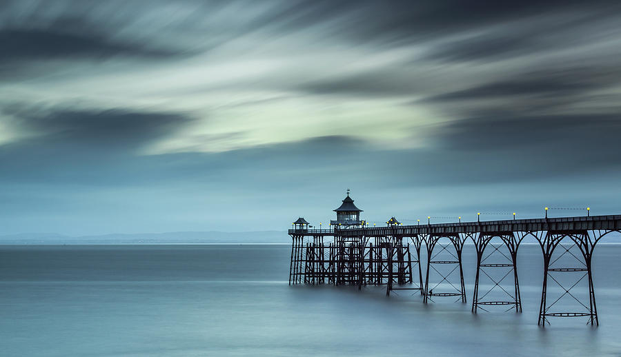 Clevedon Pier Long Exposure Photograph by Gary Clark - Creativefocusphotography