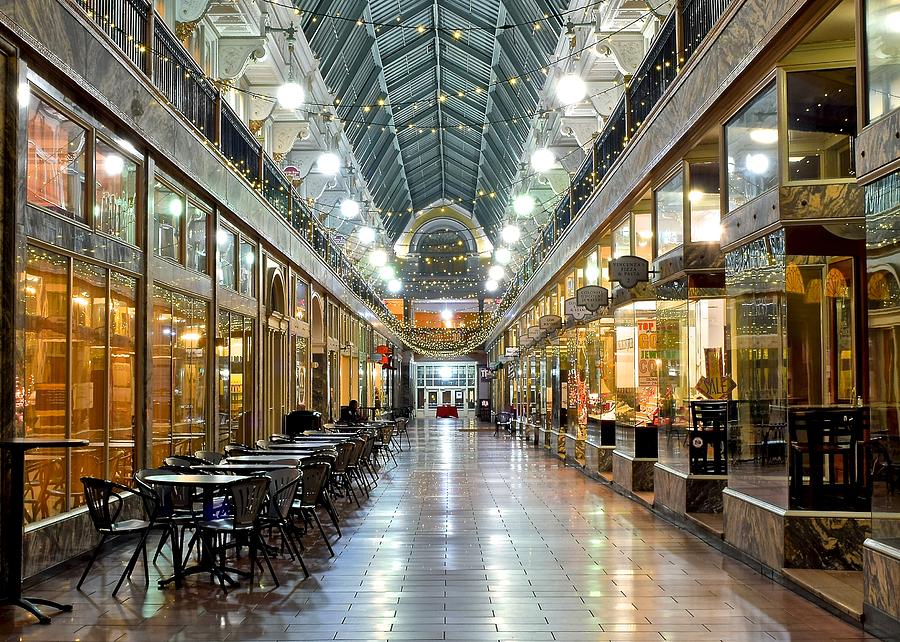 Cleveland Photograph - Cleveland Arcade by Frozen in Time Fine Art Photography